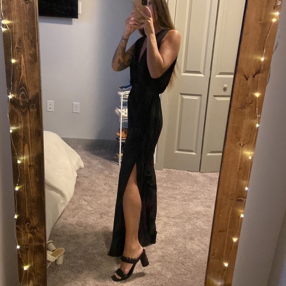 Boutique Black Jumpsuit - Picture 2 of 2